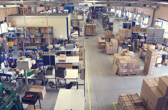 Panorama of assembly and thermoplastic moulding departments