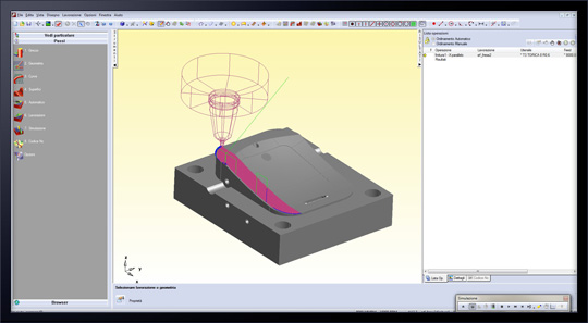 La realizzazione con il software FEATURE CAM fresatura