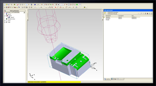 Design with VISI CAM erosione a tuffo